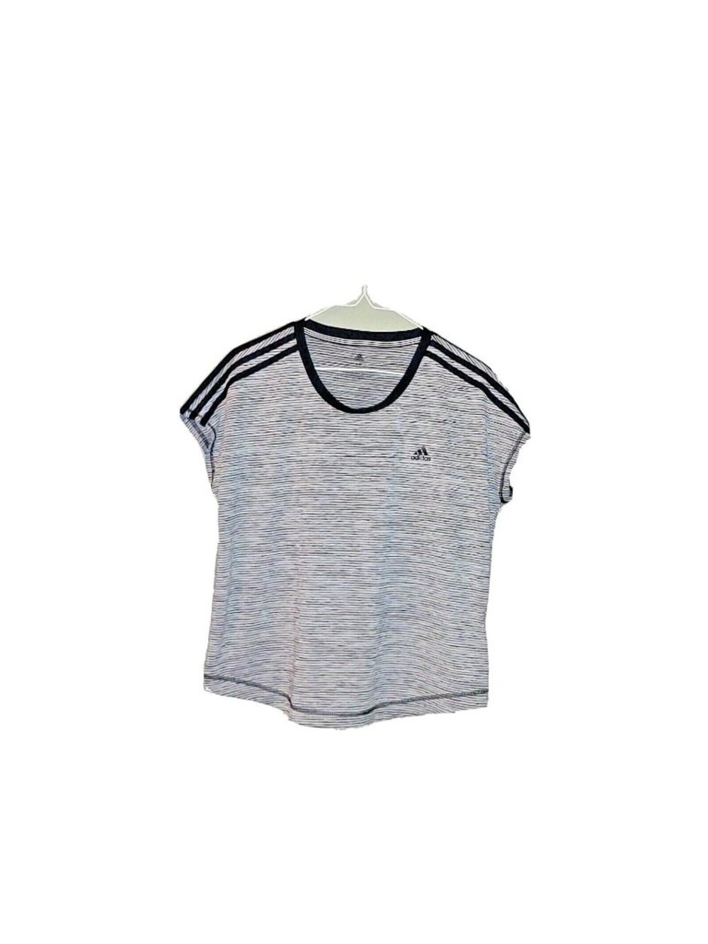 Adidas Climalite Womens Athletic Top Size M Medium Multicolor Short Sleeve Shirt